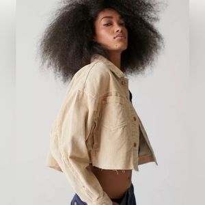 Urban Outfitters BDG Brooklyn Cropped Corduroy Shacket Sz S
